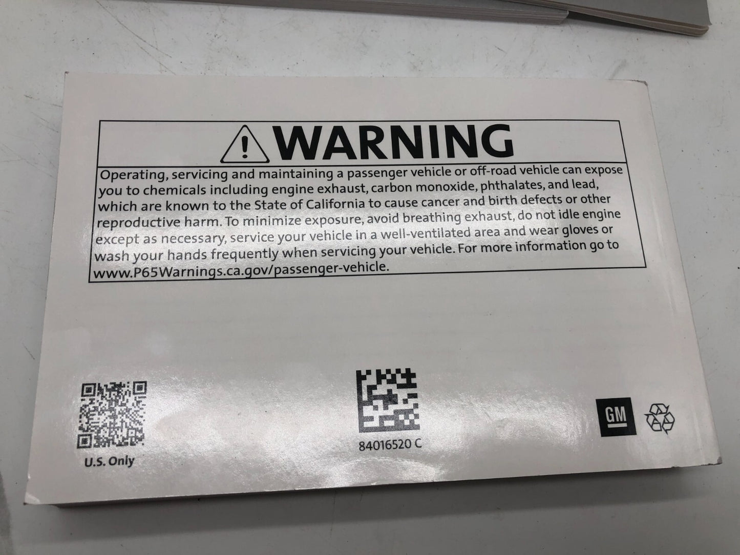 2018 Chevrolet Silverado Owners Manual Set OEM D03B61007