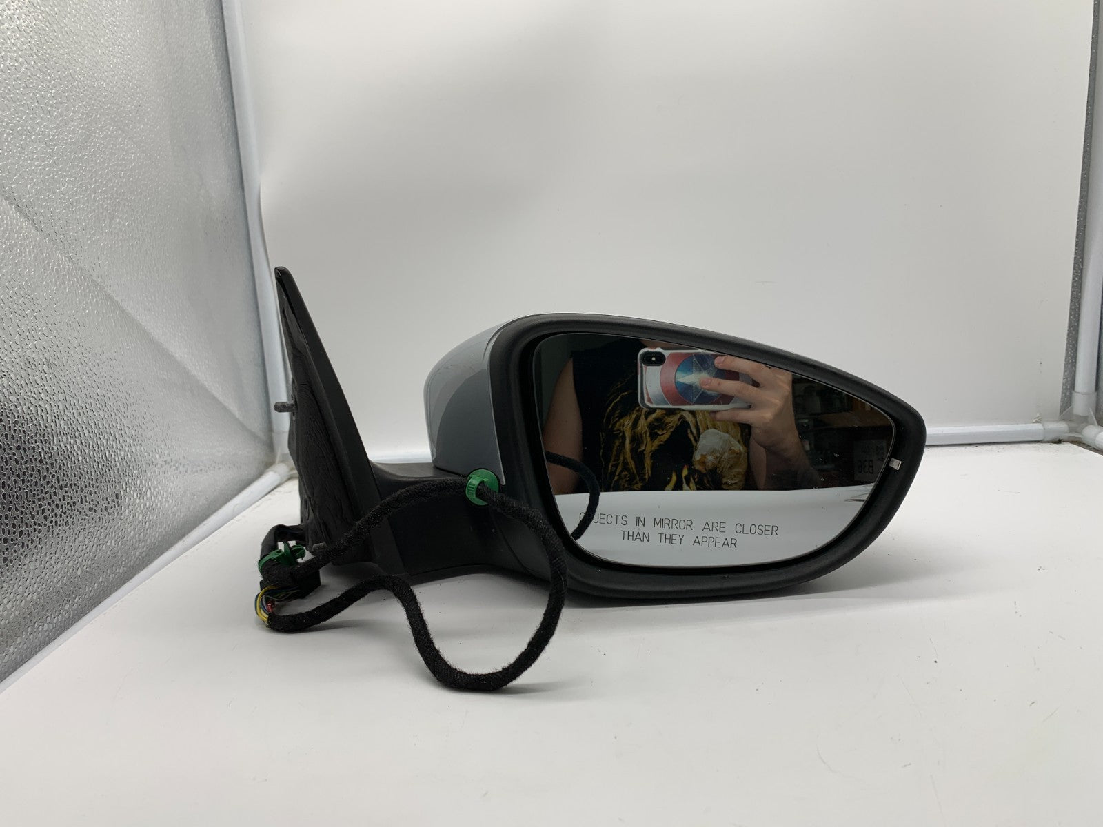 2009-2012 Volkswagen CC Passenger Side View Power Door Mirror Silver C04B36022