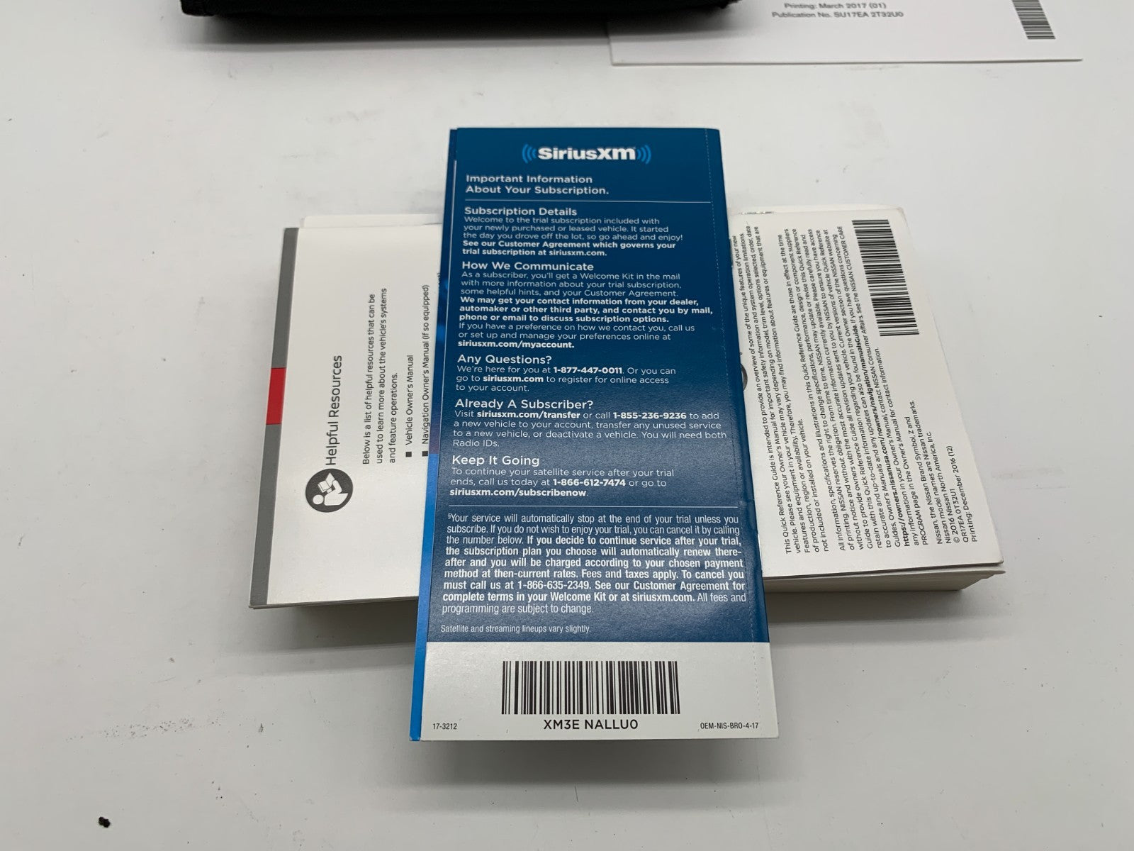 2016 Nissan Rogue Owners Manual Set with Case OEM B04B27013