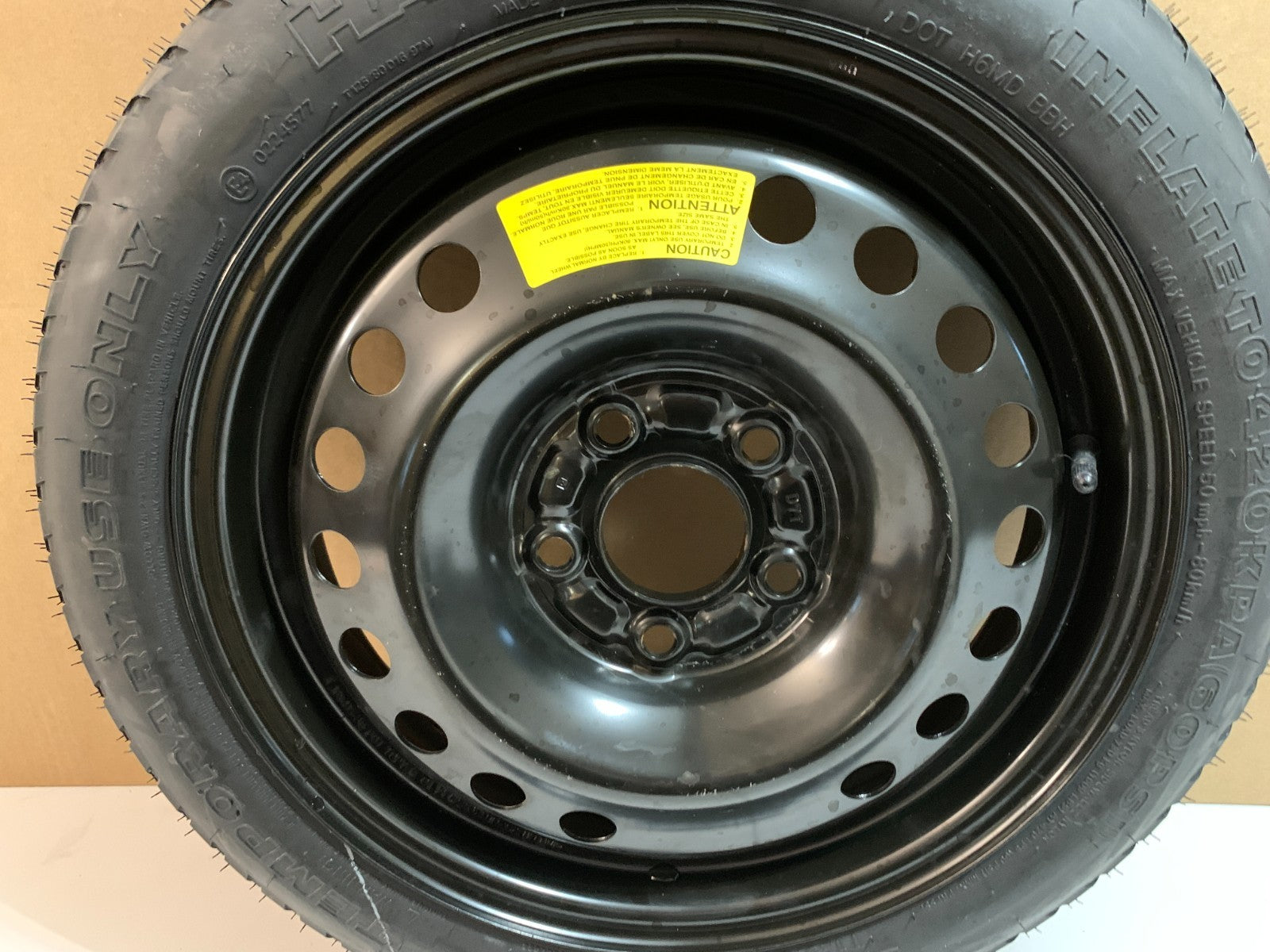 2015-2020 Hyundai Sonata 16" Spare Tire Wheel Compact Donut T125/80D16 OEM