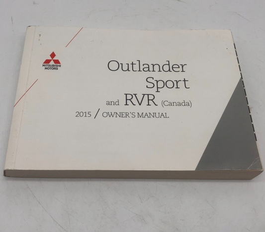 2015 Mitsubishi Outlander Owners Manual OEM A03B35044