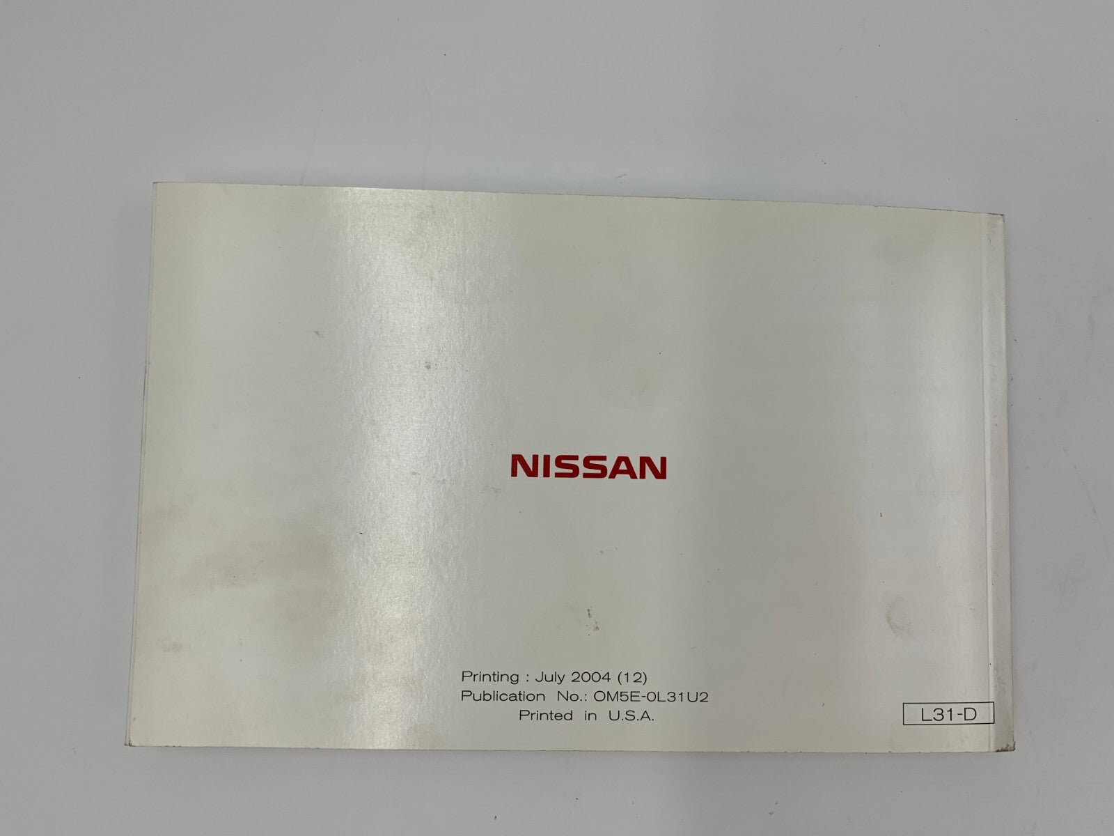 2005 Nissan Altima Owners Manual Set with Case OEM B04B33040