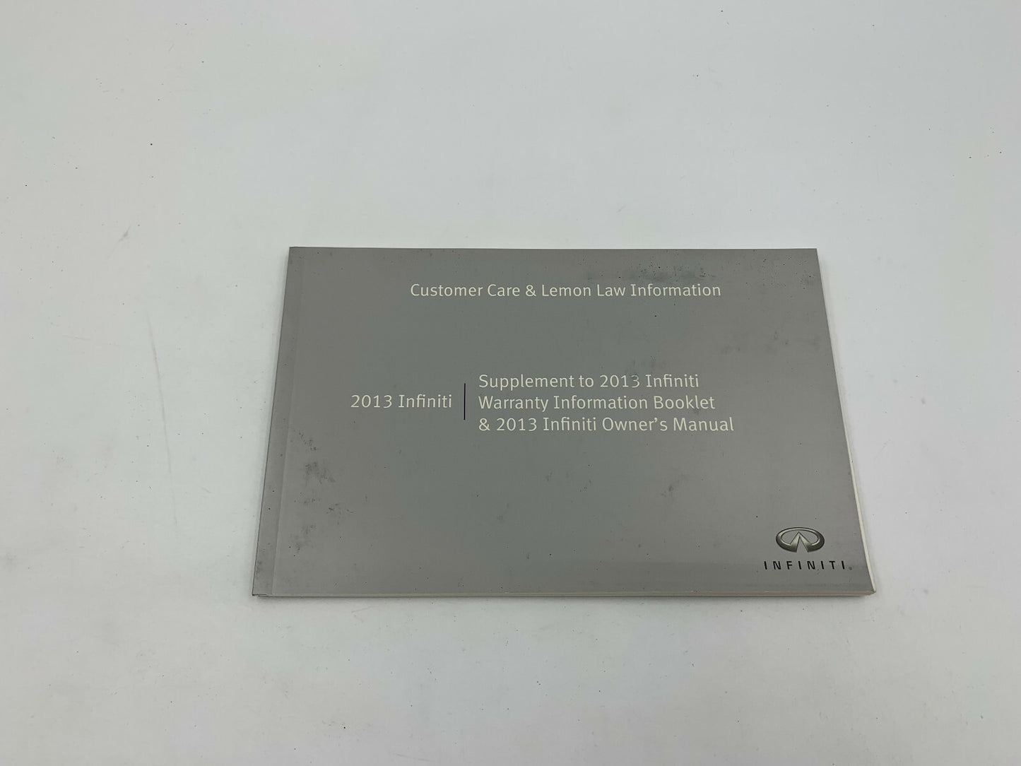 2013 Infiniti QX Owners Manual Set with Case OEM B04B14022