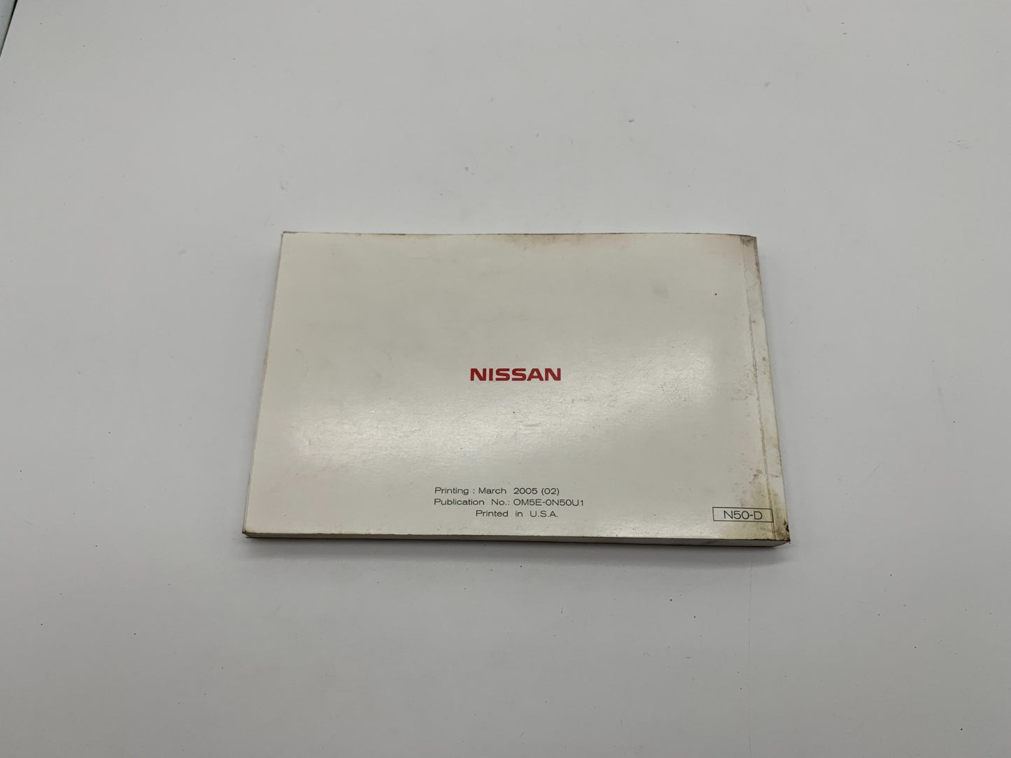 2005 Nissan Xterra Owners Manual Set OEM A01B44011