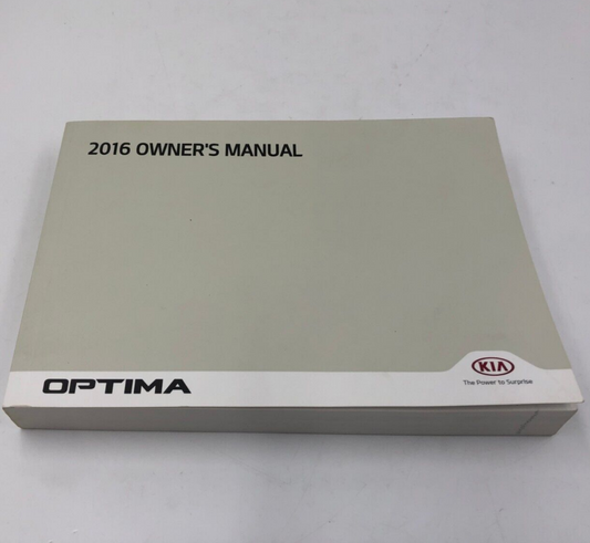 2016 Kia Optima Owners Manual OEM E01B65009