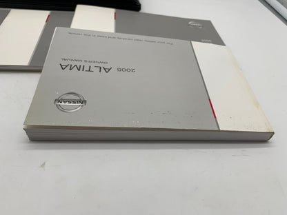 2005 Nissan Altima Owners Manual Set with Case OEM A01B47004