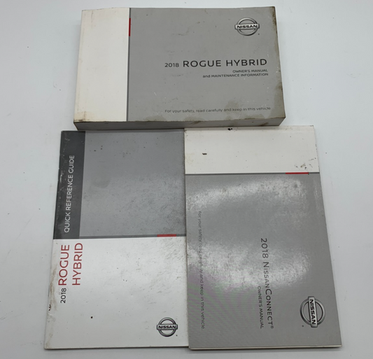 2018 Nissan Rogue Hybrid Owners Manual Set OEM B03B28033