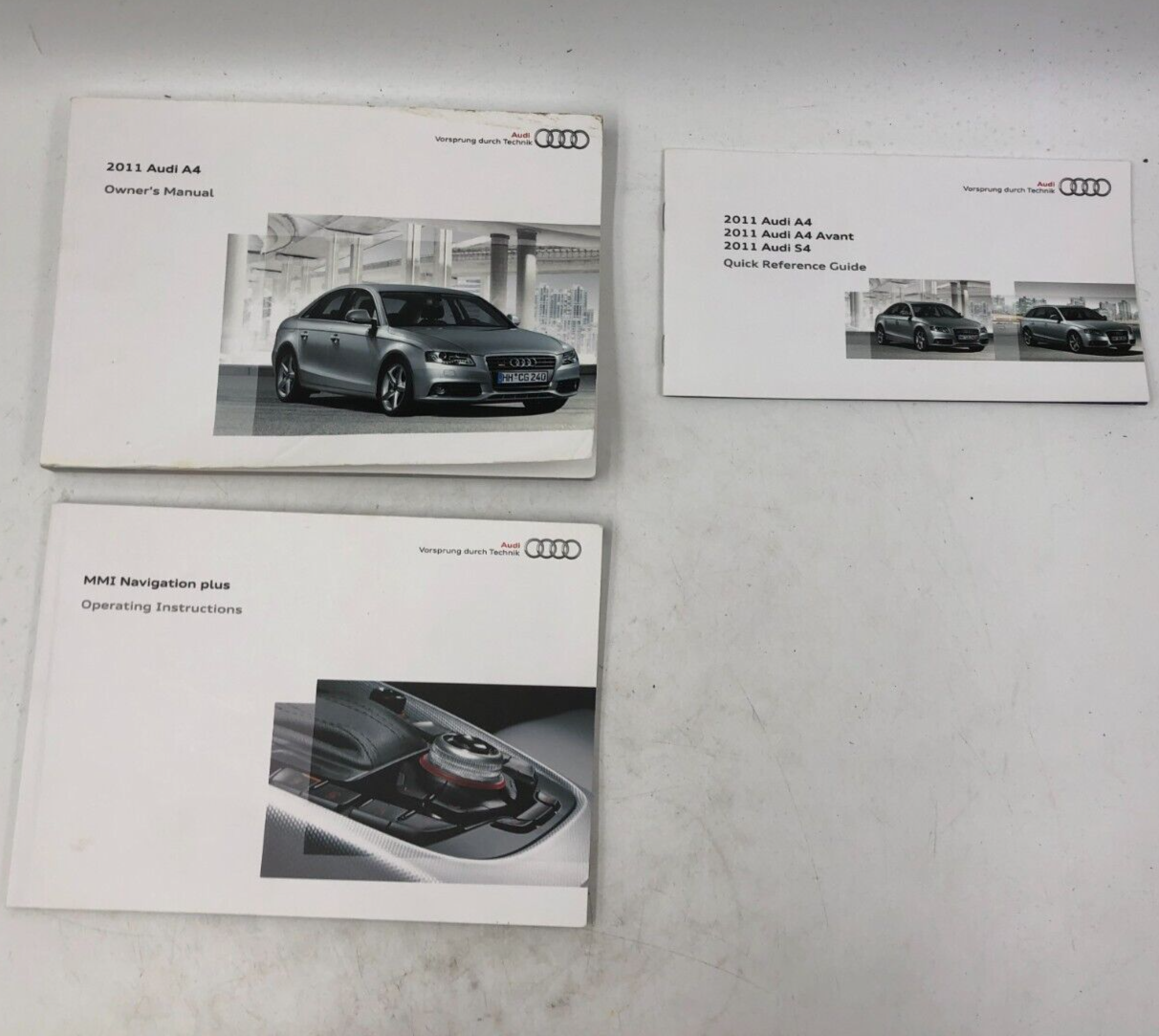 2011 Audi A4 Owners Manual Set OEM B02B36085