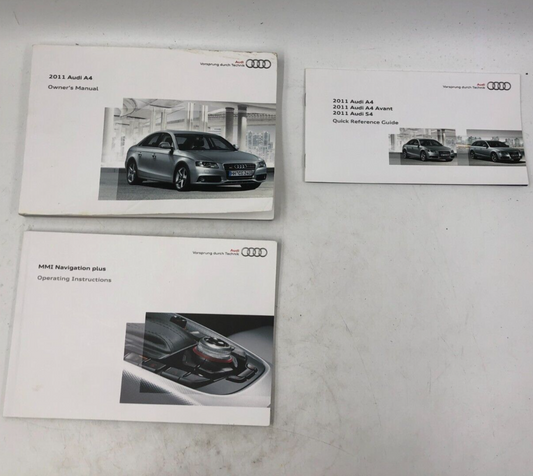 2011 Audi A4 Owners Manual Set OEM B02B36085