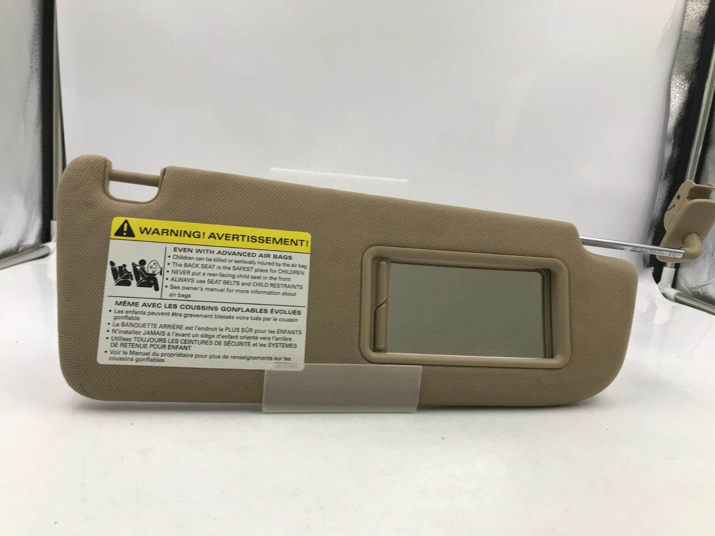 2005-2011 Audi A6 Passenger Sun Visor Tan Illuminated OEM D04B68002
