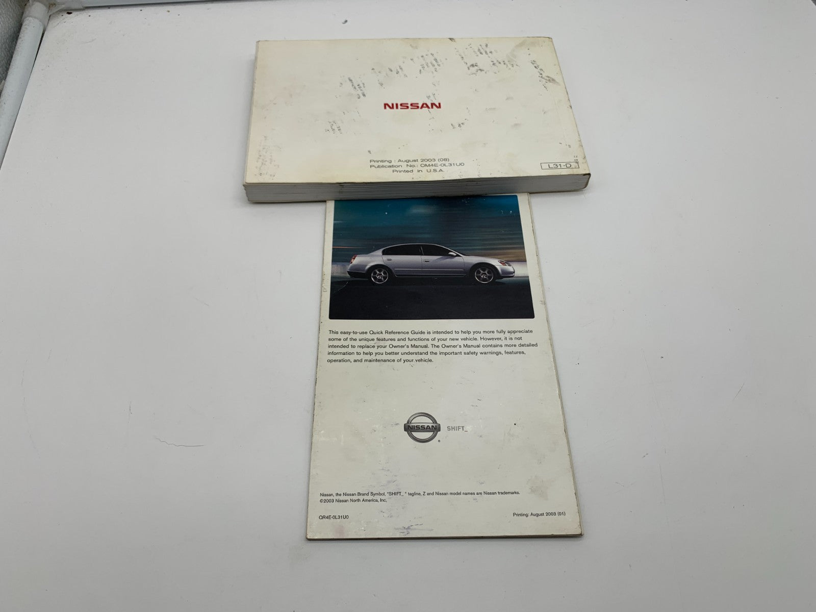 2004 Nissan Altima Owners Manual Set OEM C02B56008