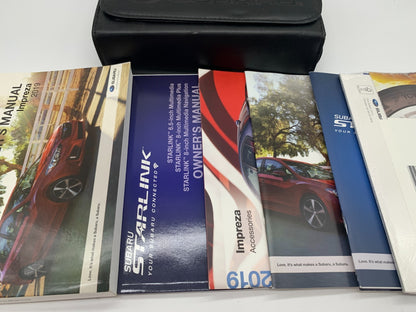 2019 Subaru Impreza Owners Manual Set with Case OEM D01B41075