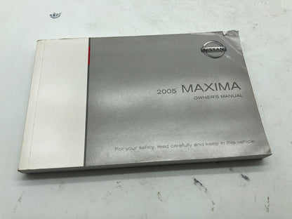 2005 Nissan Maxima Owners Manual Set with Case OEM A02B42008
