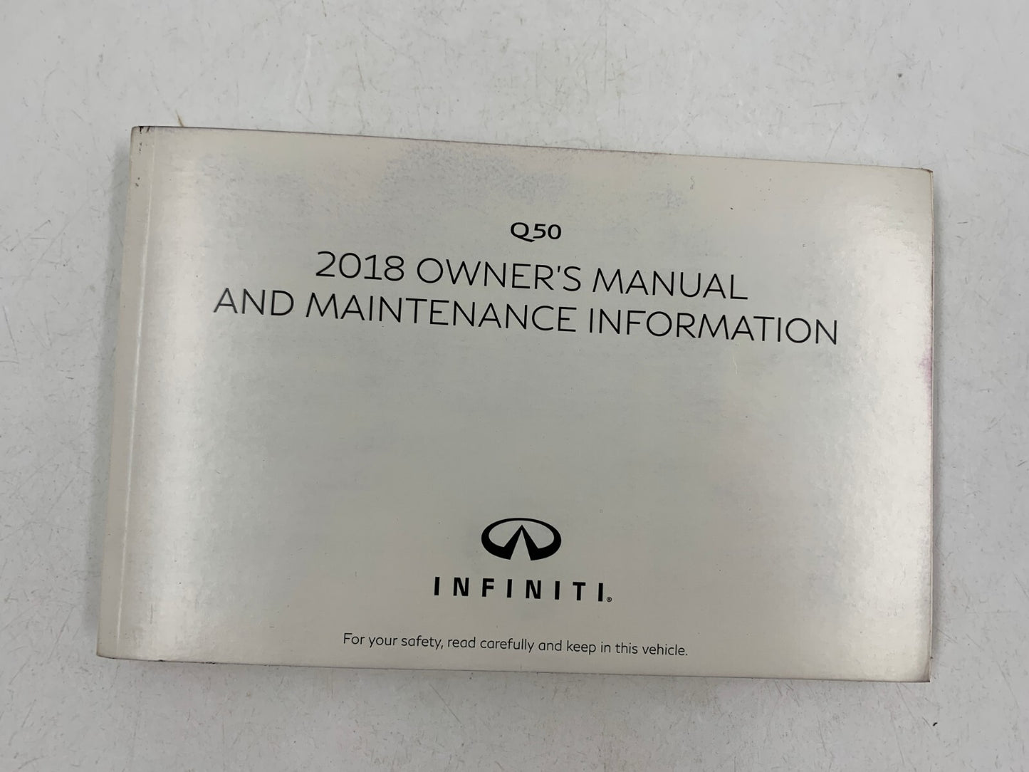 2018 Infiniti Q50 Owners Manual Set with Case OEM B03B24011