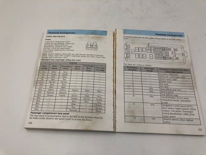 2002 Mercury Sable Owners Manual OEM C03B05048