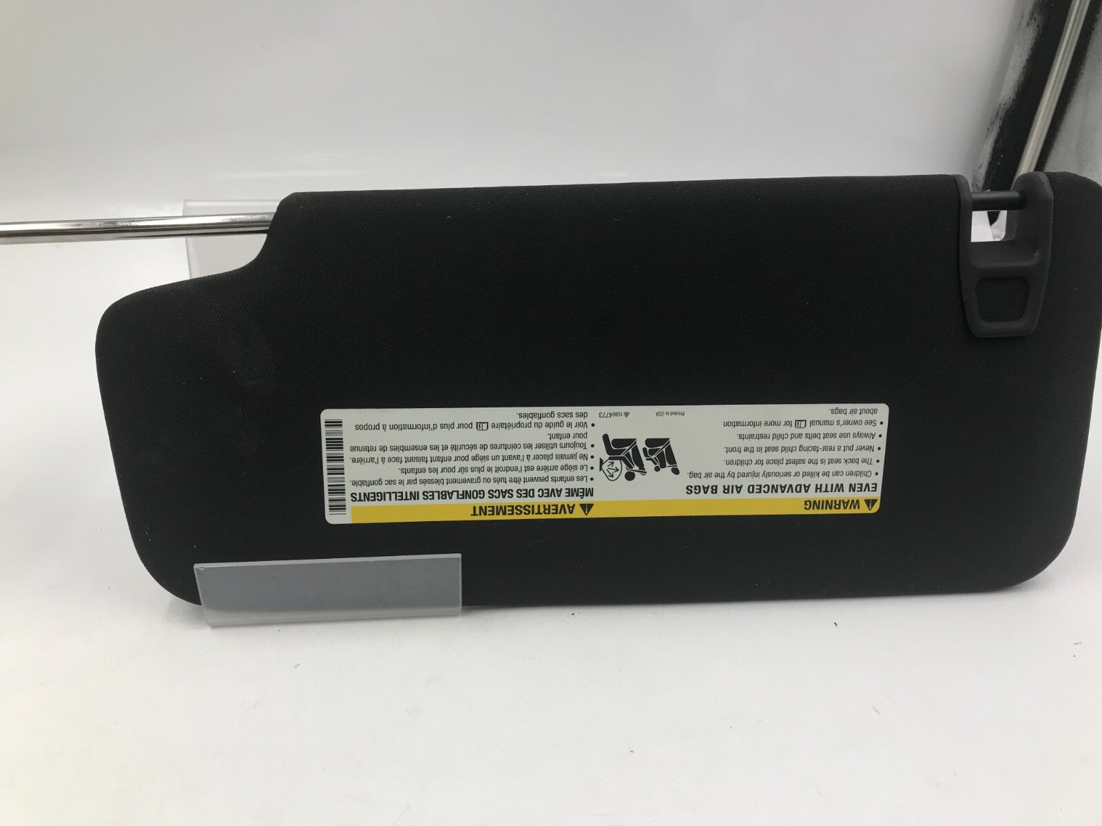 2010-2017 Chevrolet Equinox Passenger Sun Visor Black Illumination OEM B03B32041