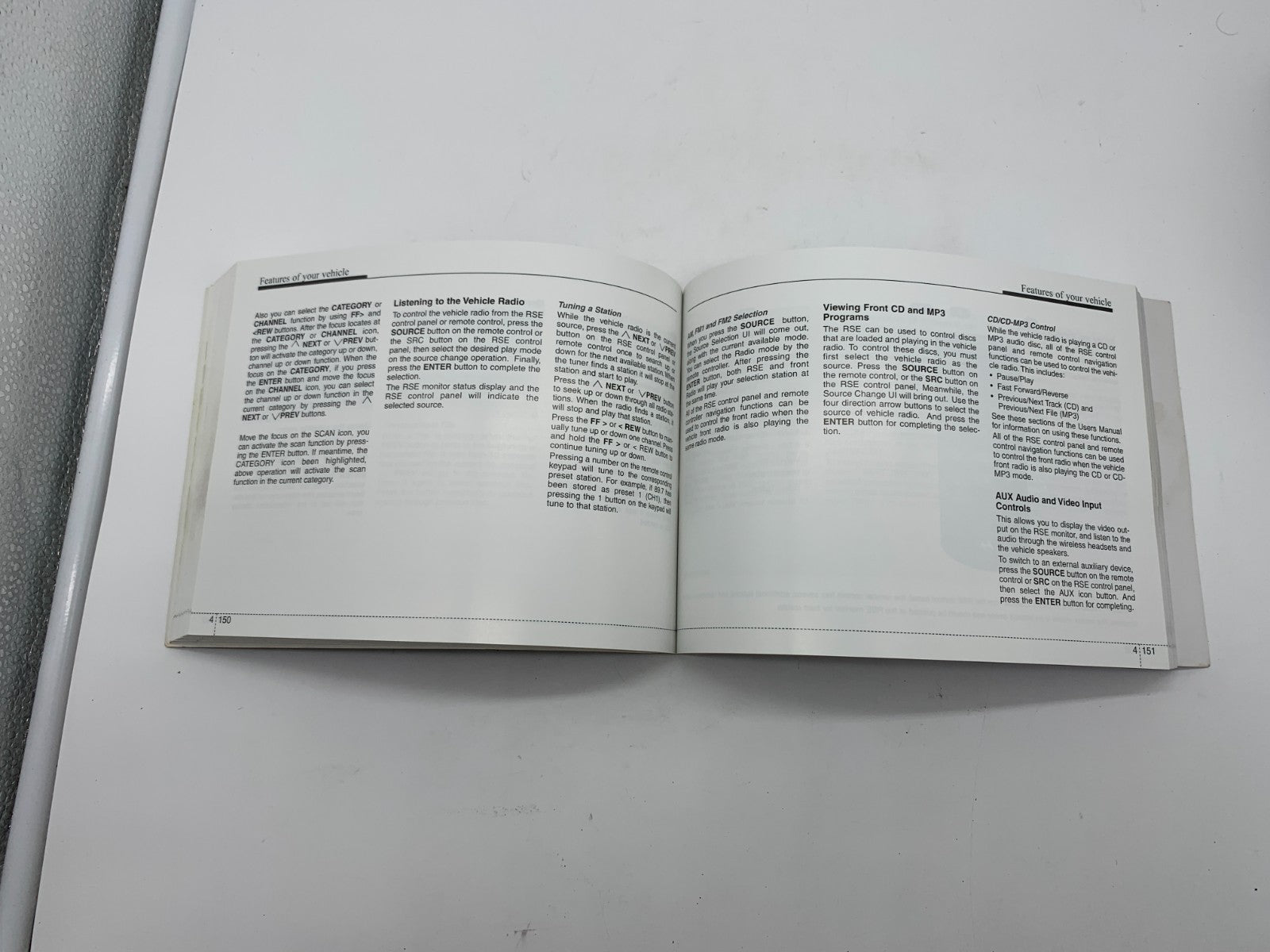 2010 Hyundai Santa FE Owners Manual Set with Case OEM