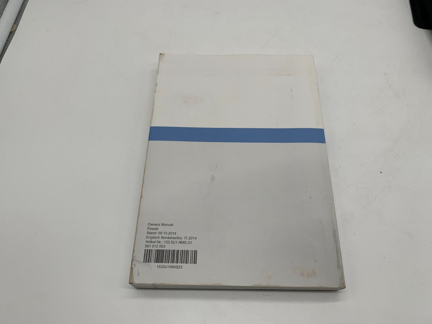 2013 Volkswagen Passat Owners Manual with Case OEM D03B64007