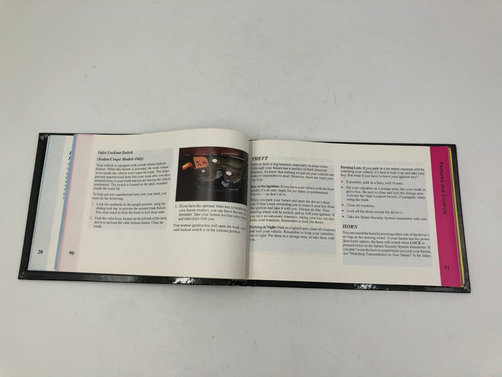 2001 Saturn S Series Owners Manual OEM A04B49046