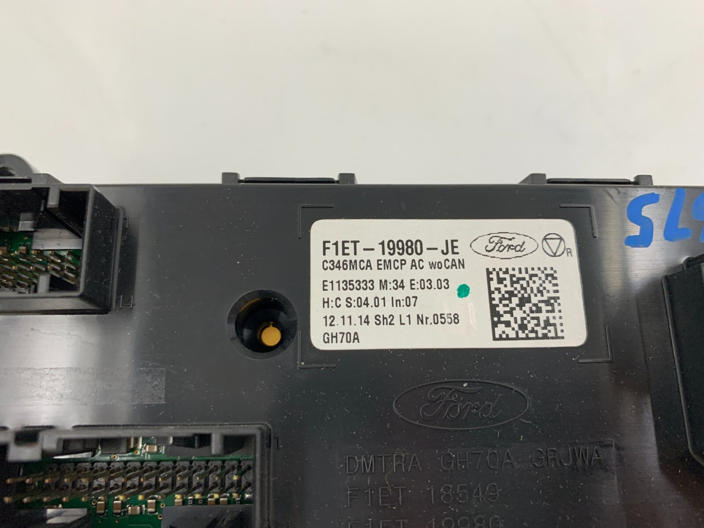 2015-2018 Ford Focus AC Heater Climate Control Unit OEM D03B18006