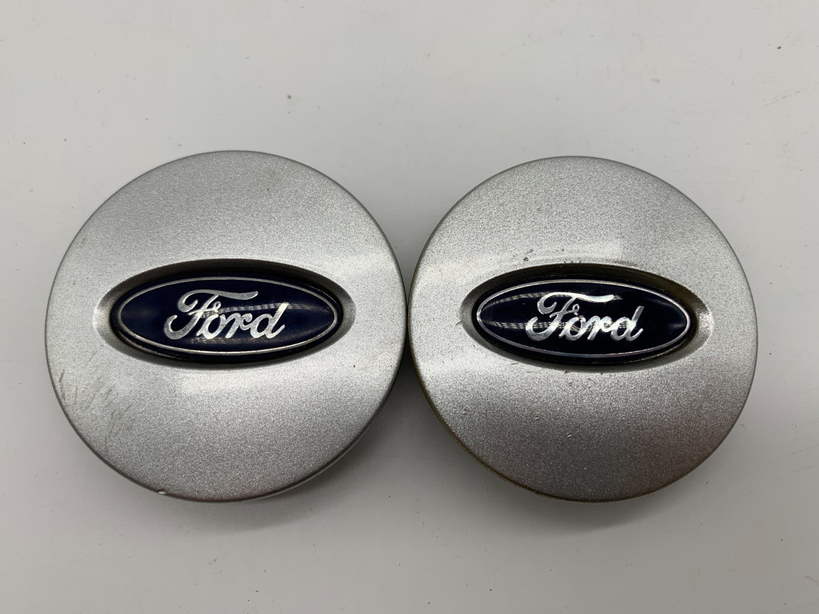 Ford Rim Wheel Center Cap Set of 2 Silver 2-1/8 inch OEM B04B49005