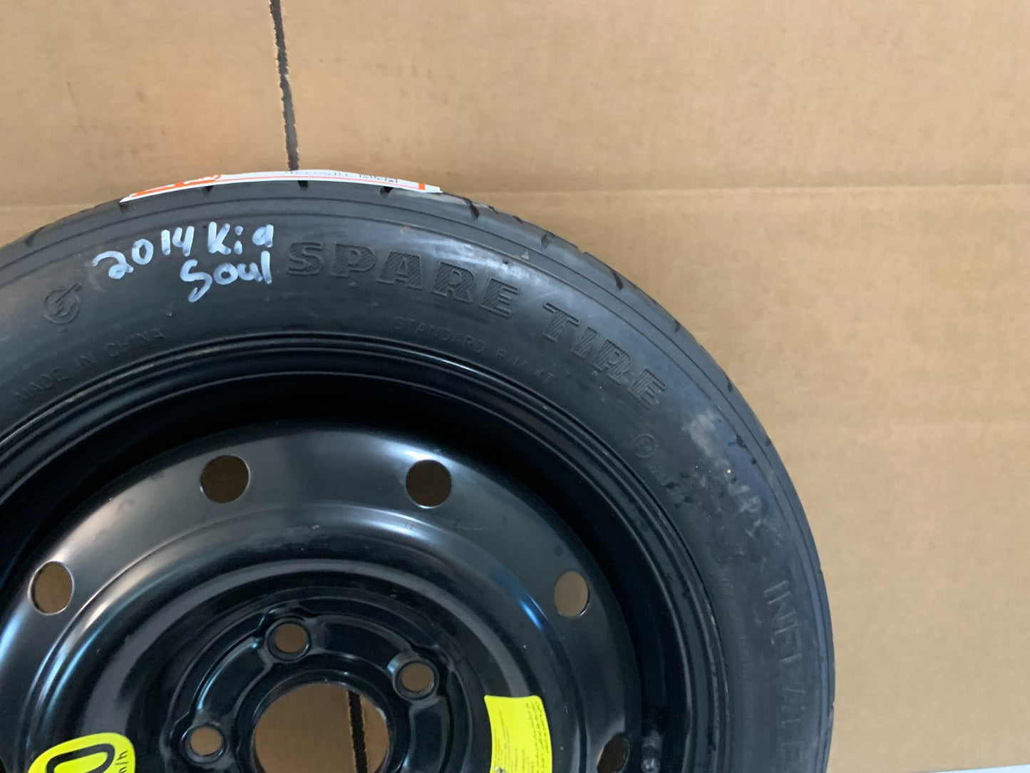 2010-2014 Kia Forte Soul 15" Spare Tire Compact Donut Wheel T125/80D15