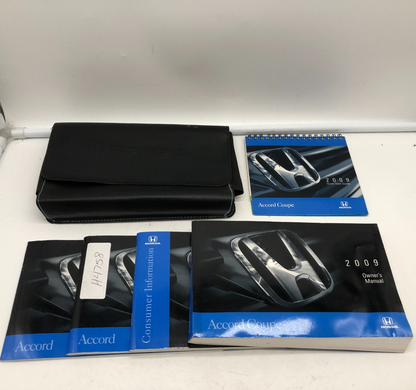 2009 Honda Accord Coupe Owners Manual Set with Case OEM A01B37032