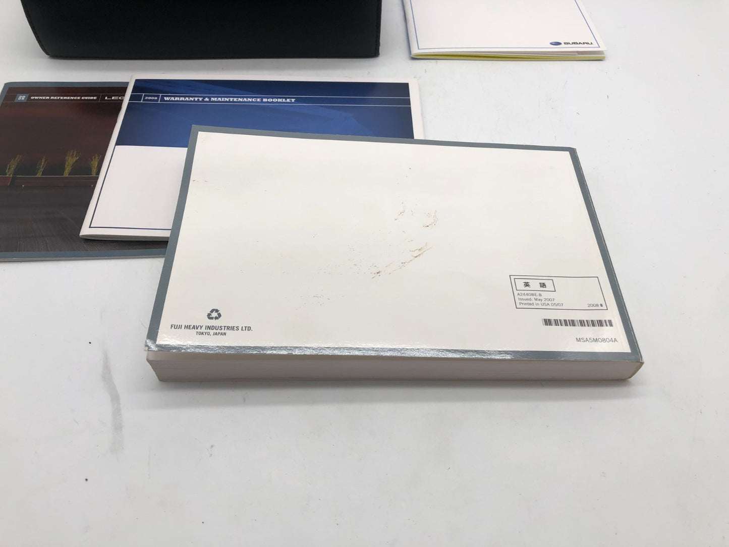 2008 Subaru Legacy Owners Manual Set with Case OEM B04B32089