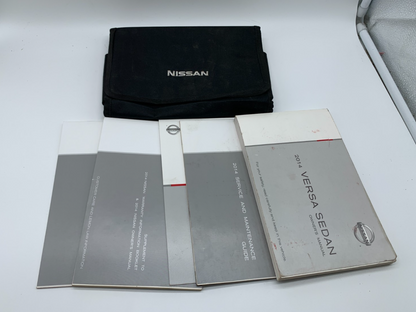 2014 Nissan Versa Sedan Owners Manual Set with Case OEM B02B16008
