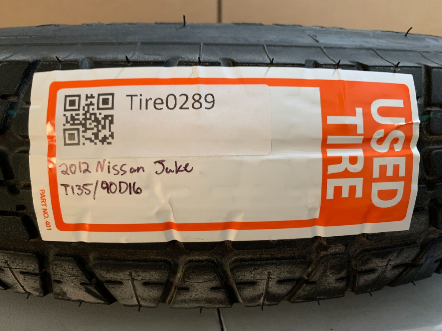 2011-2017 Nissan Juke 16" Spare Tire Wheel Compact Donut T135/90D16