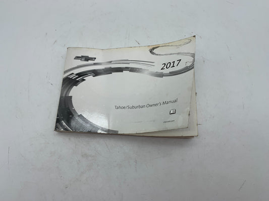 2017 Chevrolet Tahoe Suburban Owners Manual OEM B03B51013