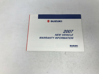 2007 Suzuki Vitara Owners Manual Set with Case OEM E01B54084