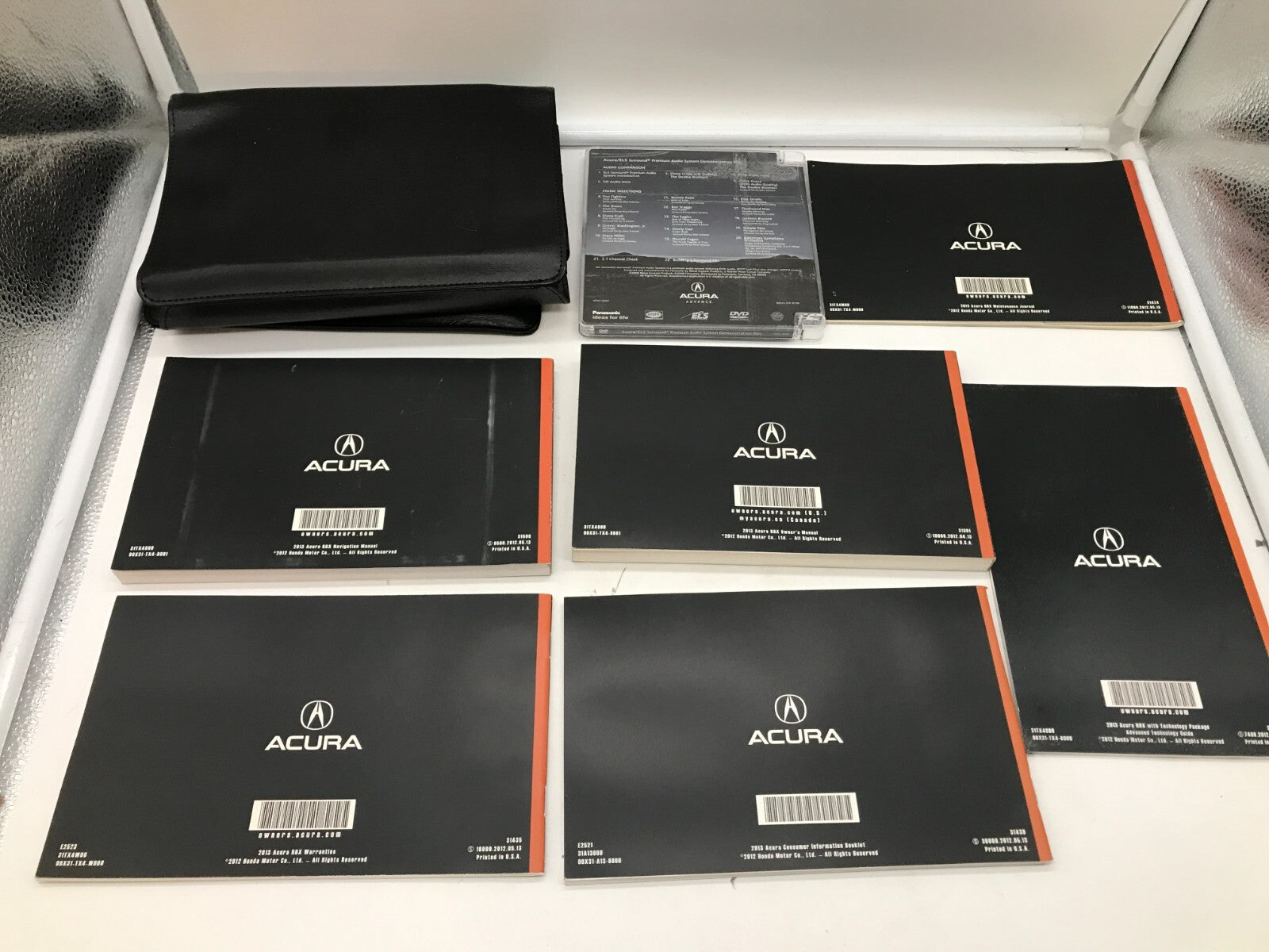 2013 Acura RDX Owners Manual Set with Case OEM