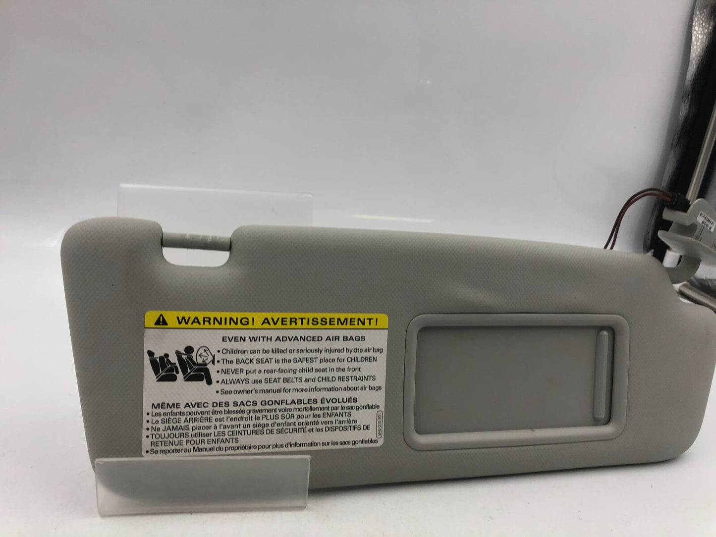 2009-2012 Audi A4 Passenger Sun Visor Sunvisor Gray Illuminated OEM D02B06049