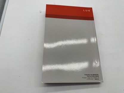 2013 Toyota Highlander Owners Manual Set with Case OEM B03B23019