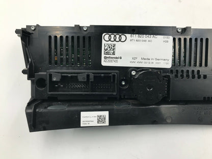2008-2009 Audi A5 AC Heater Climate Control Unit OEM E01B40013