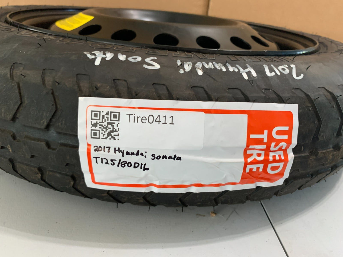 2015-2020 Hyundai Sonata 16" Spare Tire Wheel Compact Donut T125/80D16