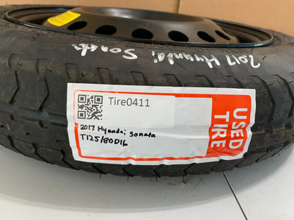 2015-2020 Hyundai Sonata 16" Spare Tire Wheel Compact Donut T125/80D16
