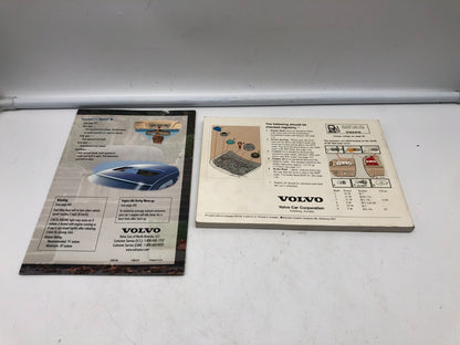 2001 Volvo S80 Owners Manual Set OEM D02B66007