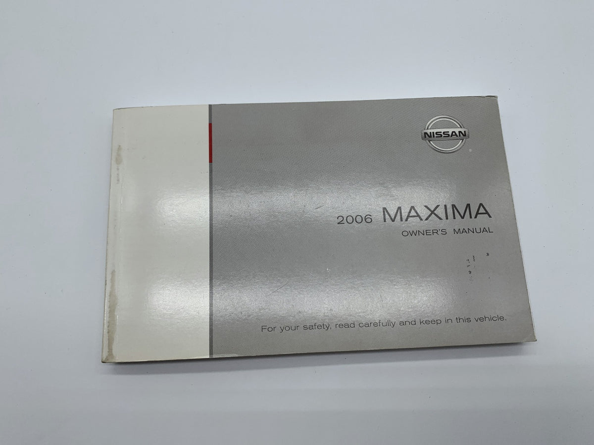 2006 Nissan Maxima Owners Manual OEM R01B02016