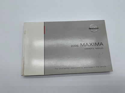 2006 Nissan Maxima Owners Manual OEM R01B02016