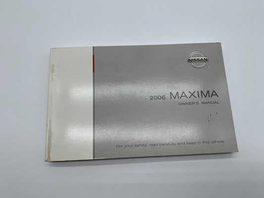 2006 Nissan Maxima Owners Manual OEM R01B02016