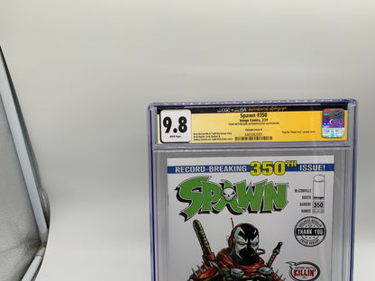 Spawn #350 CGC 9.8 JSA McFarlane Retailer Thank You Cover Signed by McFarlane