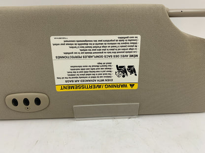 2010-2011 Ford Taurus Driver Sun Visor Gray Illuminated OEM E01B67009
