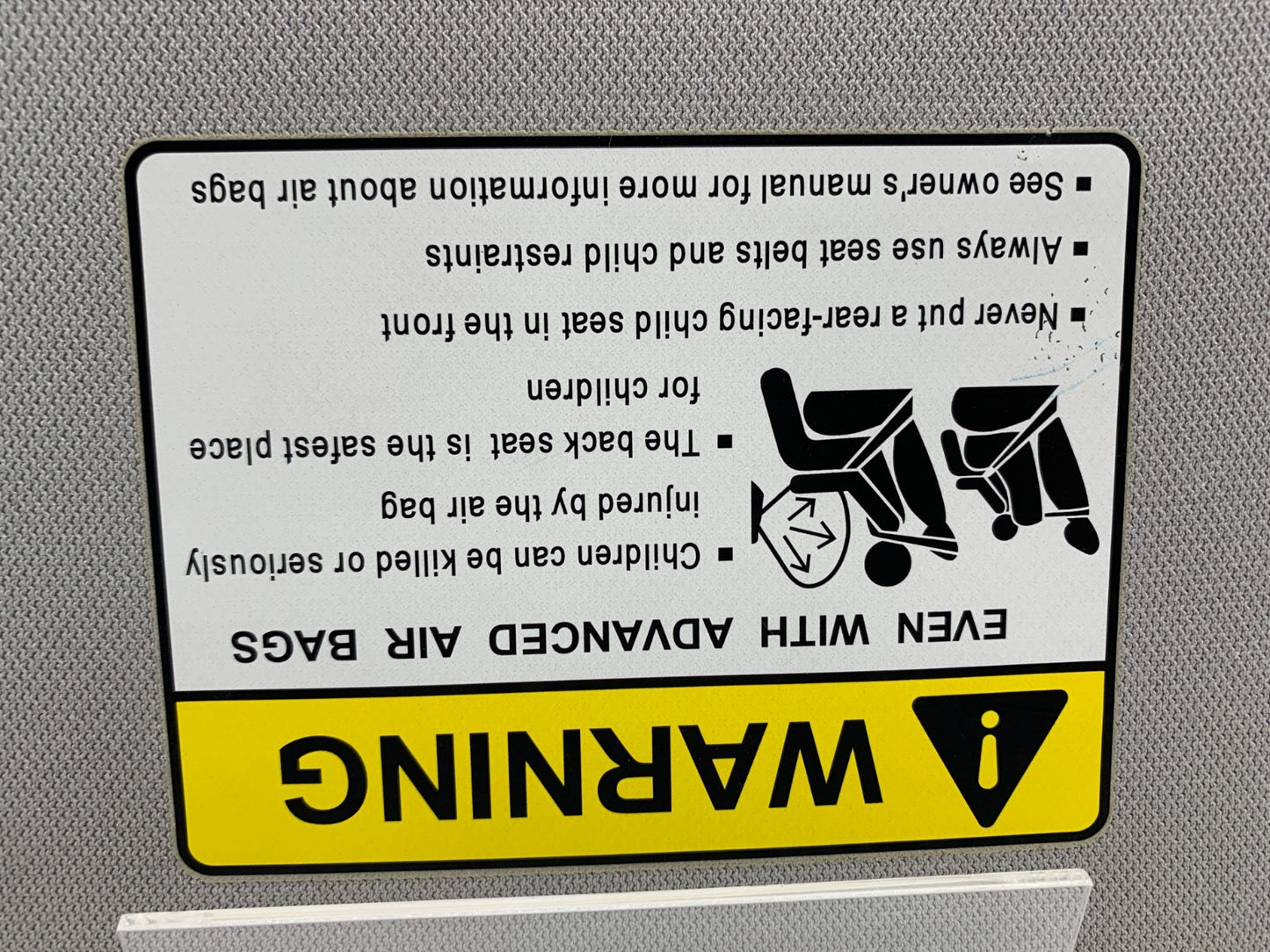 2007-2009 Mazda CX-9 CX9 Passenger Sun Visor Sunvisor Gray Illuminated D01B22001