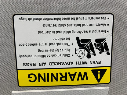 2007-2009 Mazda CX-9 CX9 Passenger Sun Visor Sunvisor Gray Illuminated D01B22001
