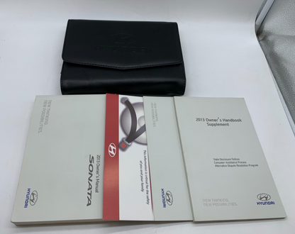 2013 Hyundai Sonata Owners Manual Set with Case OEM B01B27009