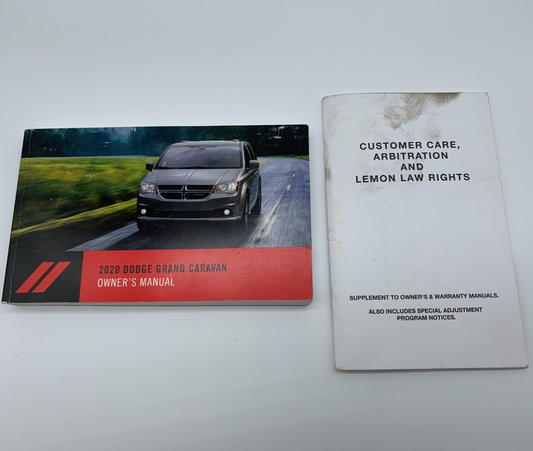 2020 Dodge Caravan Owners Manual Set OEM A02B32004