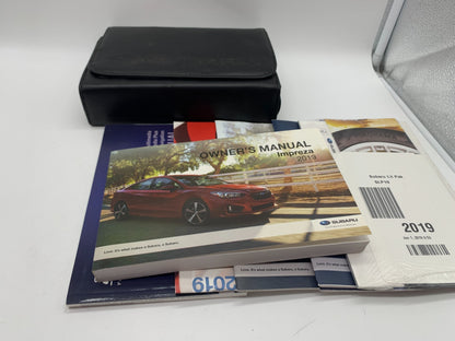 2019 Subaru Impreza Owners Manual Set with Case OEM D01B41075