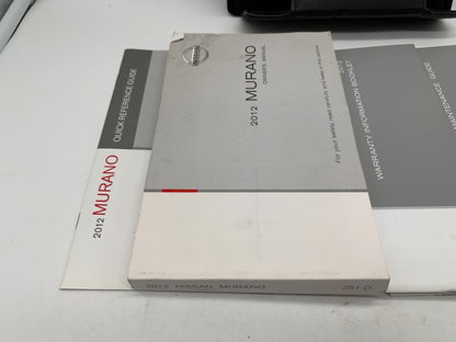 2012 Nissan Murano Owners Manual Set with Case OEM